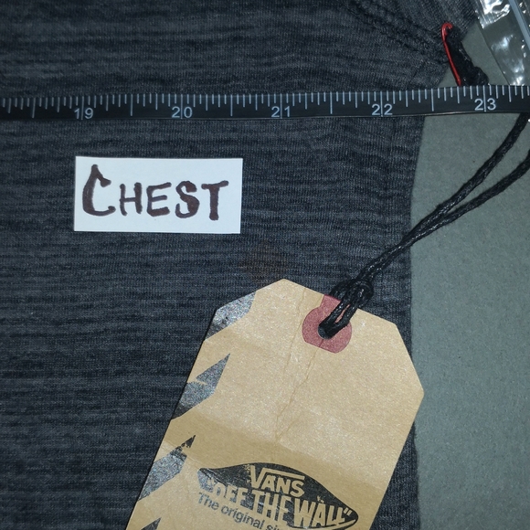 VANS Off the Wall, Size XL, Lightweight Sweater, Heather Black/Gray - Picture 6 of 12